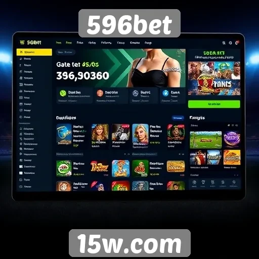 Interface do site 596bet é amigável e intuitiva